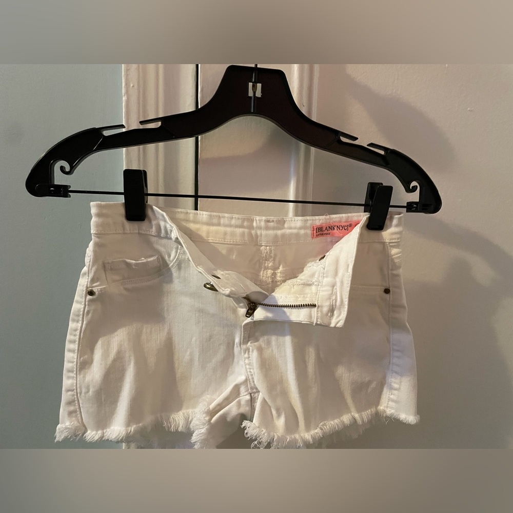 Little pixie white jean shorts